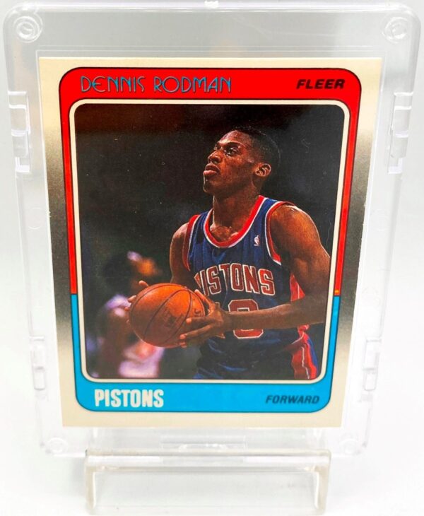 1988 Fleer Authentic Collection Dennis Rodman (Rookie Detroit Pistons Card #43 of 132) (1pc) (2) 1988 Fleer Authentic Collection Dennis Rodman (Rookie Detroit Pistons Card #43 of 132) (1pc) (2)