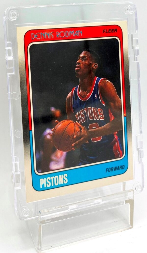 1988 Fleer Authentic Collection Dennis Rodman (Rookie Detroit Pistons Card #43 of 132) (1pc) (3) 1988 Fleer Authentic Collection Dennis Rodman (Rookie Detroit Pistons Card #43 of 132) (1pc) (3)