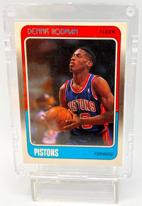 1988 Fleer Authentic Collection Dennis Rodman (Rookie Detroit Pistons Card #43 of 132) (1pc) (6) 1988 Fleer Authentic Collection Dennis Rodman (Rookie Detroit Pistons Card #43 of 132) (1pc) (6)