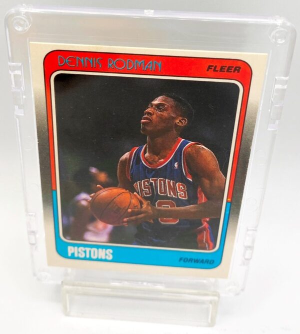 1988 Fleer Authentic Collection Dennis Rodman (Rookie Detroit Pistons Card #43 of 132) (1pc) (7) 1988 Fleer Authentic Collection Dennis Rodman (Rookie Detroit Pistons Card #43 of 132) (1pc) (7)