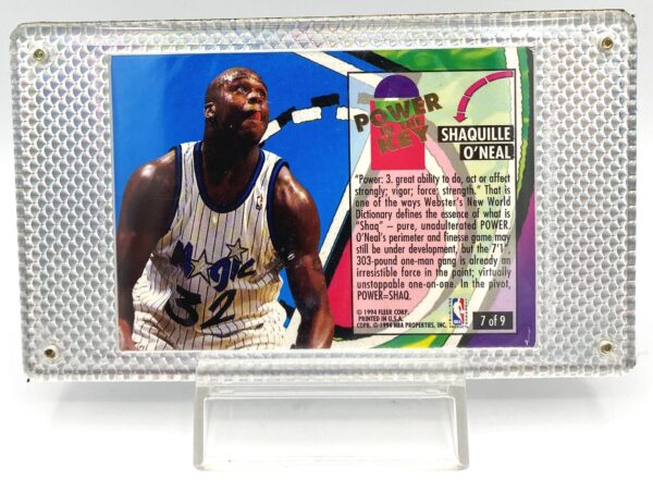 1993-94 Fleer Ultra Shaquille O'Neil Power In The Key Card #7 of 9 (1pc) (5) 1993-94 Fleer Ultra Shaquille O'Neil Power In The Key Card #7 of 9 (1pc) (5)