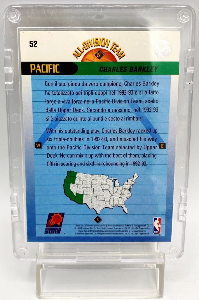 1993 Upper Deck Charles Barkley (Pacific All-Division Team Card #52 ) 6pcs (6)