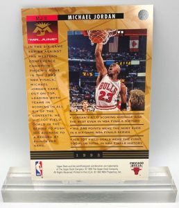 1993 Upper Deck Mr June Record Scoring Average (Michael Jordan) 3.5x5 (2pcs) Card # MJ8 (4)