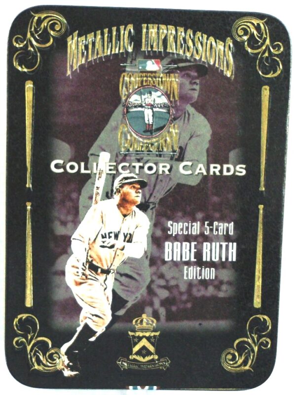 1994 Metallic Impressions Special 5-Card Edition Babe Ruth Tin (1)