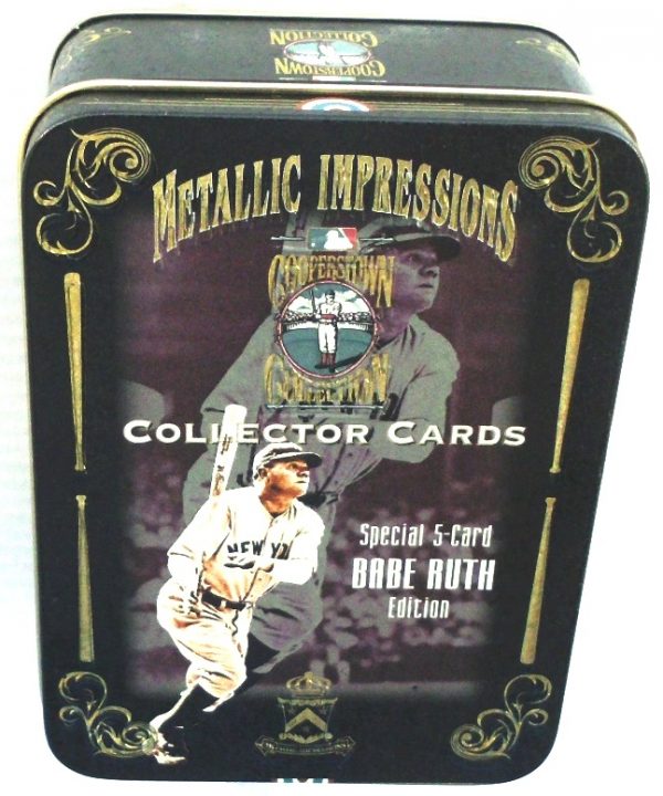 1994 Metallic Impressions Special 5-Card Edition Babe Ruth Tin (2)