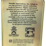 1994 Metallic Impressions Special 5-Card Edition Babe Ruth Tin (6)