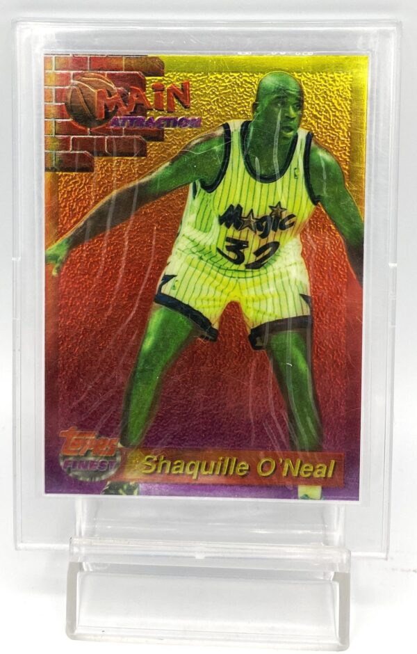 1994 Topps Finest Main Attraction Shaquille O'Neal Card #19 of 27 (2pcs) (2)