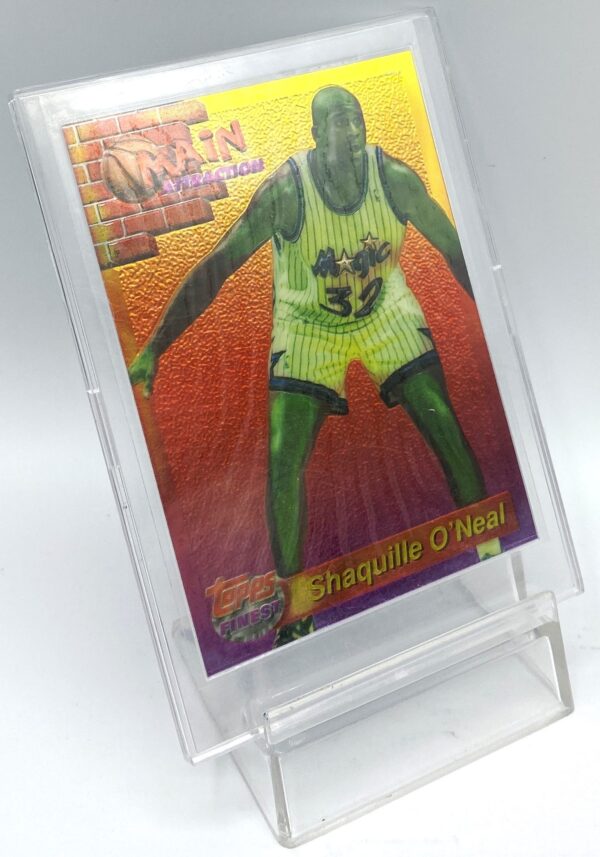 1994 Topps Finest Main Attraction Shaquille O'Neal Card #19 of 27 (2pcs) (3)