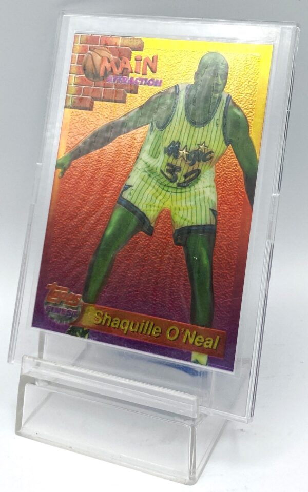 1994 Topps Finest Main Attraction Shaquille O'Neal Card #19 of 27 (2pcs) (4)