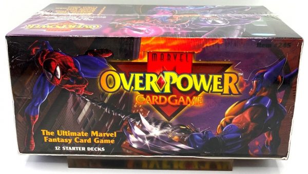 1995 Marvel OverPower Card Game Starter Decks Factory (12x) Box (2)
