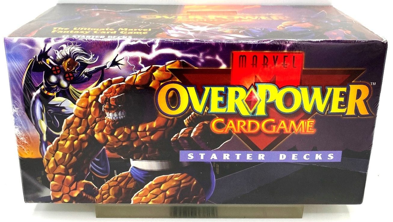 1995 Marvel Over Power Card Game Starter Decks 12x Box! Vintage (OverPower The Ultimate Marvel Fantasy Game 12x STARTER DECKS) Fleer