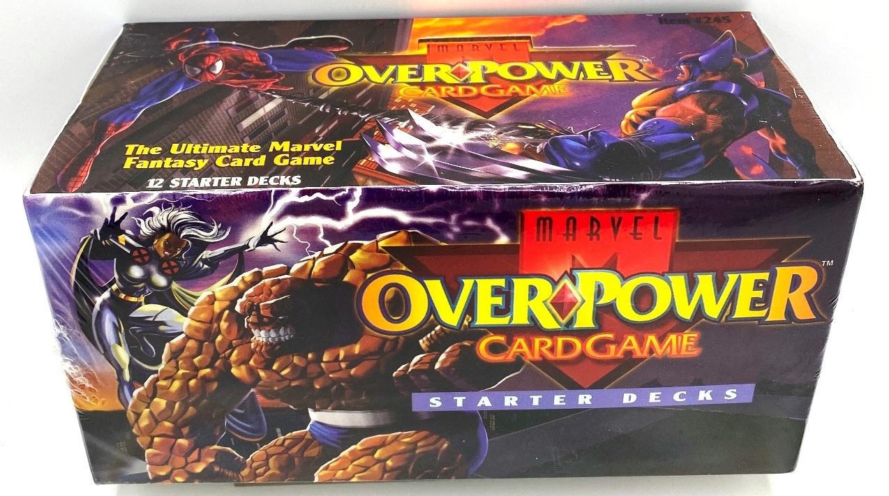 1995 Marvel Over Power Card Game Starter Decks 12x Box! Vintage (OverPower  The Ultimate Marvel Fantasy Game 12x STARTER DECKS) Fleer 