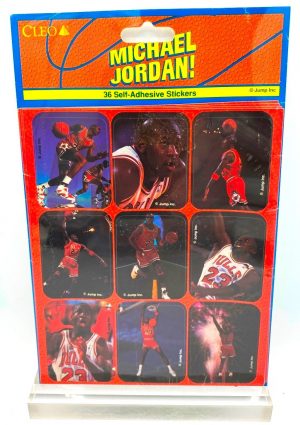 1995 Michael Jordan (NBA 36 pc Self-Adhesive Stickers-4-Sheets Set - Jump Inc Card #314-0115)=1set (1)