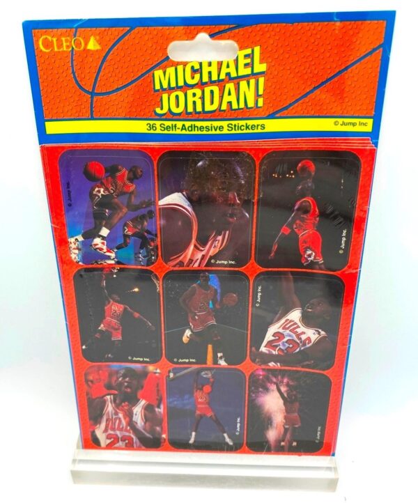 1995 Michael Jordan (NBA 36 pc Self-Adhesive Stickers-4-Sheets Set - Jump Inc Card #314-0115)=1set (4)