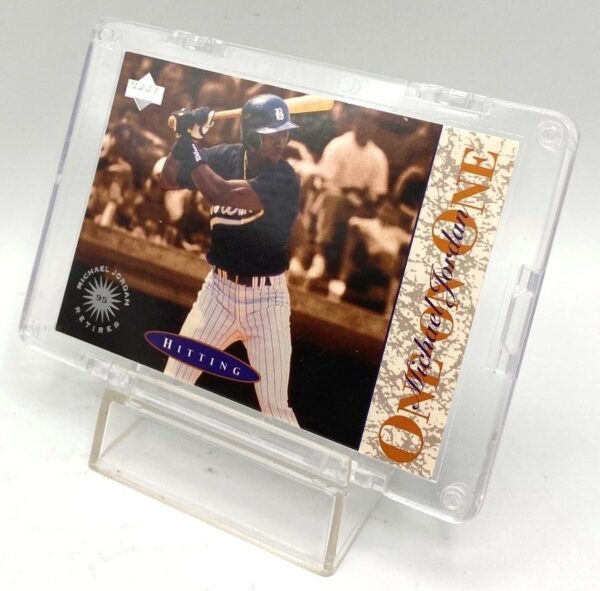 1995 Upper Deck (One On One Hitting) Michael Jordan Retires Card #3 (3)