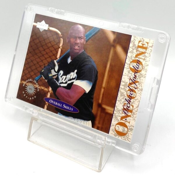 1995 Upper Deck (One On One Overall Skills) Michael Jordan Retires Card #5 (4)