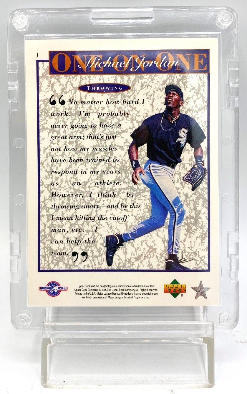 1995 Upper Deck Michael Jordan Retires Minors Baseball! Vintage Jordan