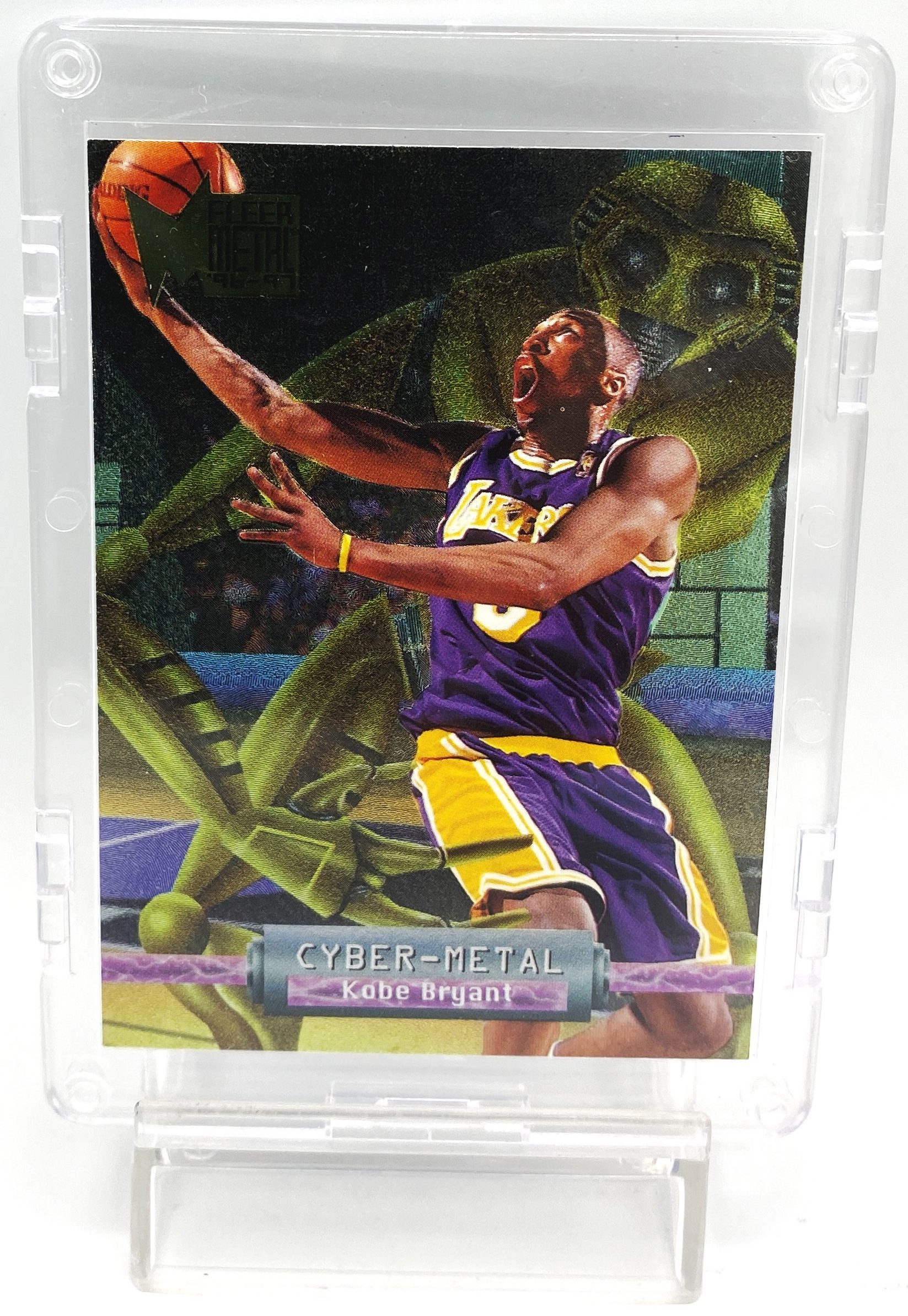 1996-97 Fleer Cyber Metal Kobe Bryant (Chrome Cyber Metal) Insert Card #5 (4pcs) (2)
