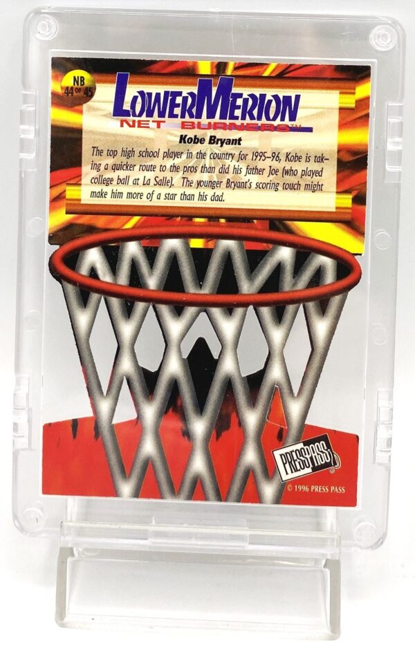 1996 Press Pass Kobe Bryant (Rookie Lower Merion) 1pc Die-Cut Card #MB 44 of 45 (5)