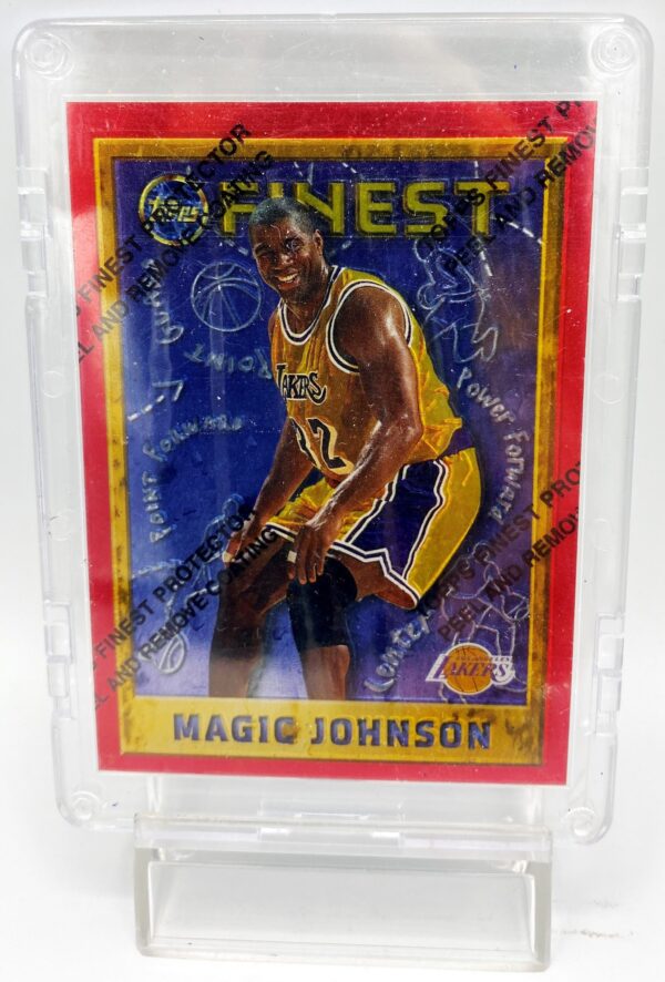1996 Topps Finest Moments Magic Johnson Chrome Card #252 (1pc) (1) 1996 Topps Finest Moments Magic Johnson Chrome Card #252 (1pc) (1)