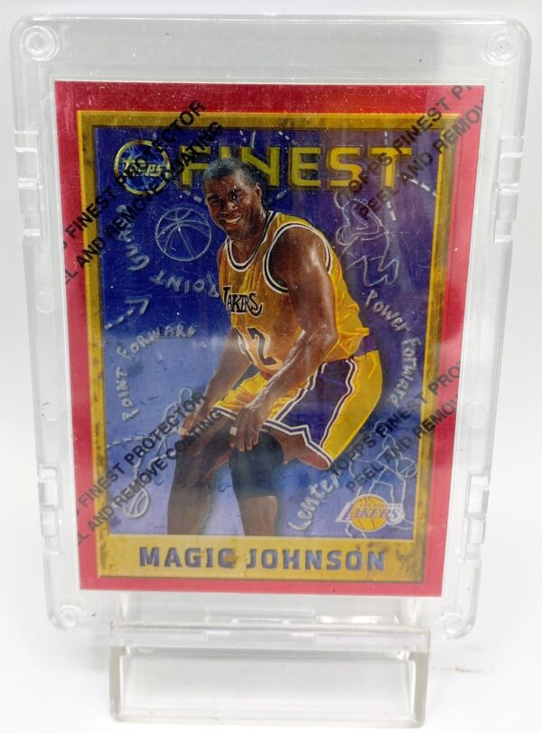 1996 Topps Finest Moments Magic Johnson Chrome Card #252 (1pc) (2) 1996 Topps Finest Moments Magic Johnson Chrome Card #252 (1pc) (2)