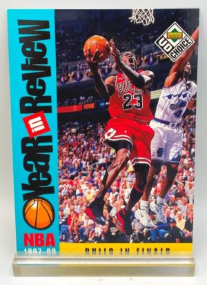 1997-98 UD Choice NBA Bulls In Finals (Michael Jordan) Year In Review 5x7 (1pc) Card # R5 (1)