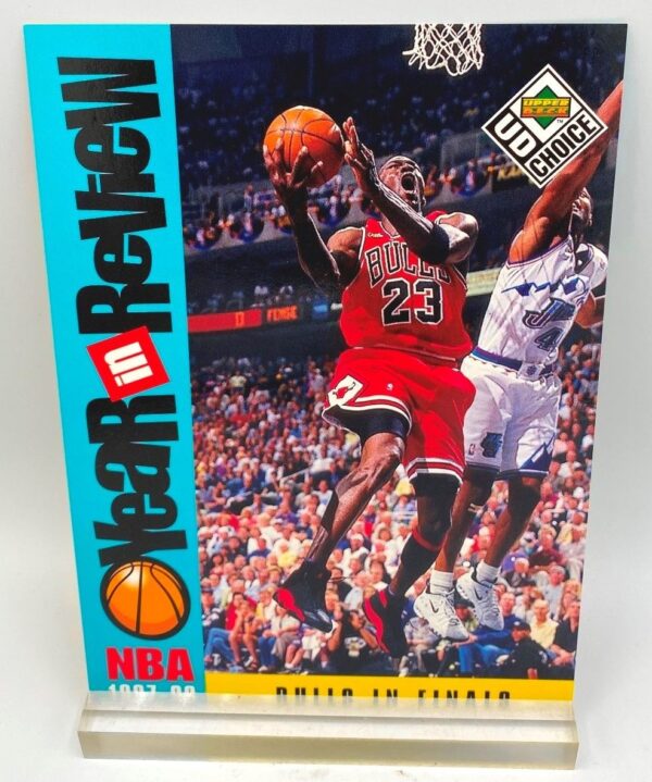 1997-98 UD Choice NBA Bulls In Finals (Michael Jordan) Year In Review 5x7 (1pc) Card # R5 (2)
