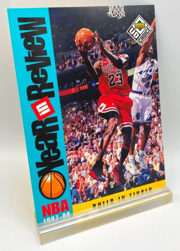 1997-98 UD Choice NBA Bulls In Finals (Michael Jordan) Year In Review 5x7 (1pc) Card # R5 (3)