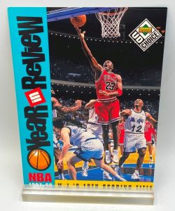 1997-98 UD Choice NBA M J's 10th Scoring Title (Michael Jordan) Year In Review 5x7 (1pc) Card # R2 (2)