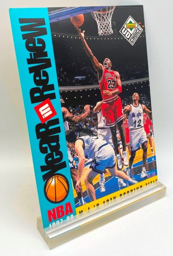 1997-98 UD Choice NBA M J's 10th Scoring Title (Michael Jordan) Year In Review 5x7 (1pc) Card # R2 (3)