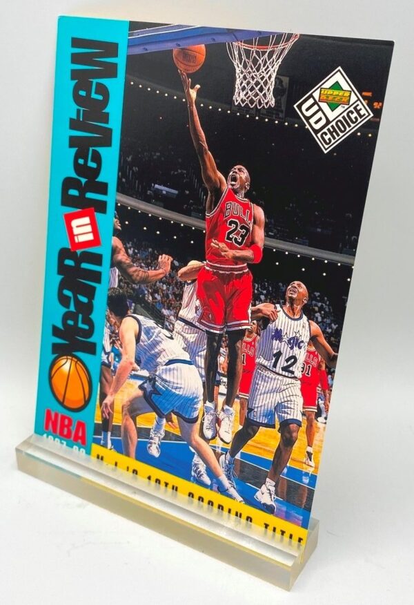 1997-98 UD Choice NBA M J's 10th Scoring Title (Michael Jordan) Year In Review 5x7 (1pc) Card # R2 (4)