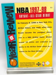 1997-98 Upper Deck All-Star Debut (Kobe Bryant) Year In Review 5x7 (1pc) Card # R1 (4)