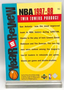 1997-98 Upper Deck NBA Twin Towers Produce (Robinson-Duncan) Year In Review 5x7 (1pc) Card # R3 (4)