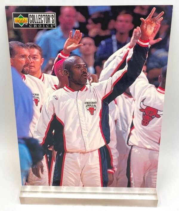 1997 Collectors Choice Michael's Magic (Michael Jordan) Extravagant & Imposing Pre-Game Introduction 5x7 (1pc) Card # MJ9 (2)