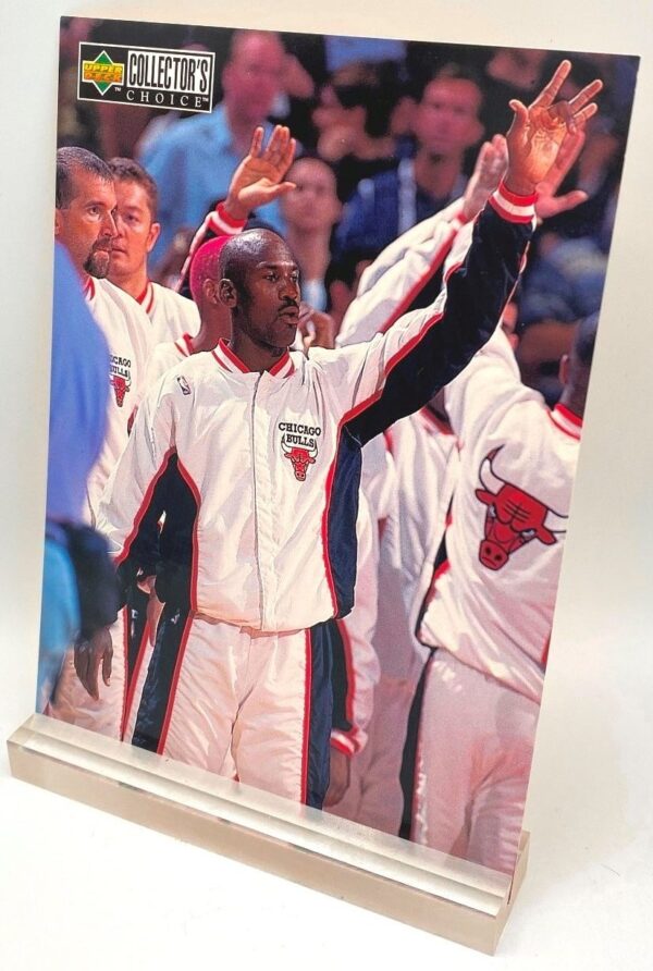 1997 Collectors Choice Michael's Magic (Michael Jordan) Extravagant & Imposing Pre-Game Introduction 5x7 (1pc) Card # MJ9 (4)