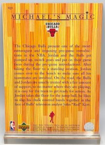 1997 Collectors Choice Michael's Magic (Michael Jordan) Extravagant & Imposing Pre-Game Introduction 5x7 (1pc) Card # MJ9 (5)