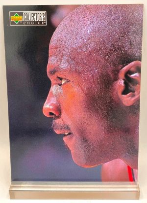 1997 Collectors Choice Michael's Magic (Michael Jordan) The Five NBA Championships Are Testament 5x7 (1pc) Card # MJ2 (1)
