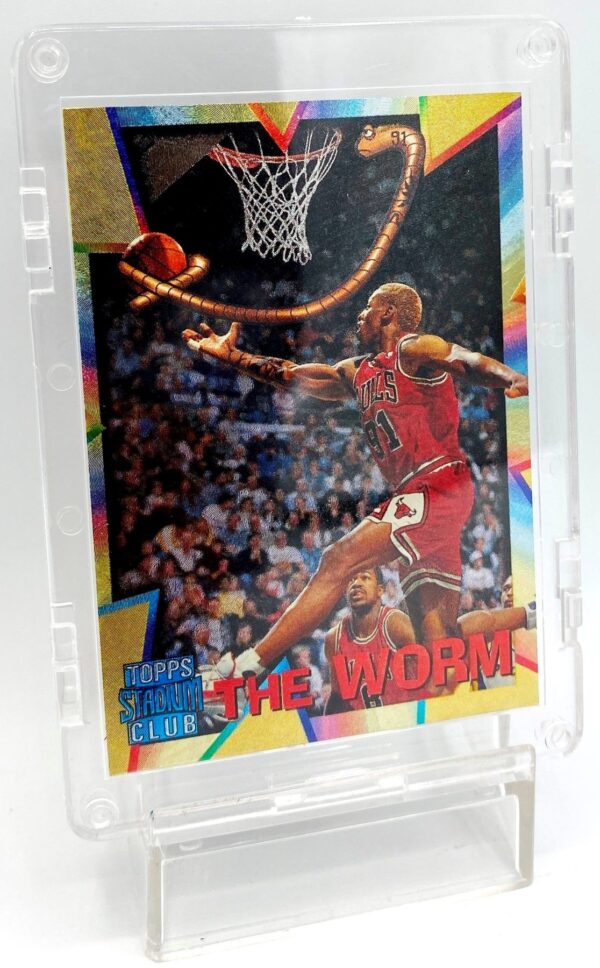 1997 Topps Stadium Club Mega Heroes Collection Dennis Rodman (THE WORM) Bulls Chrome Card #MH1) (1pc) (3) 1997 Topps Stadium Club Mega Heroes Collection Dennis Rodman (THE WORM) Bulls Chrome Card #MH1) (1pc) (3)