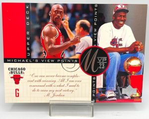 1997 Upper Deck MVP 23 (Michael Jordan) Michael's View Points 5x7 (1pc) Card # VP10 (1)