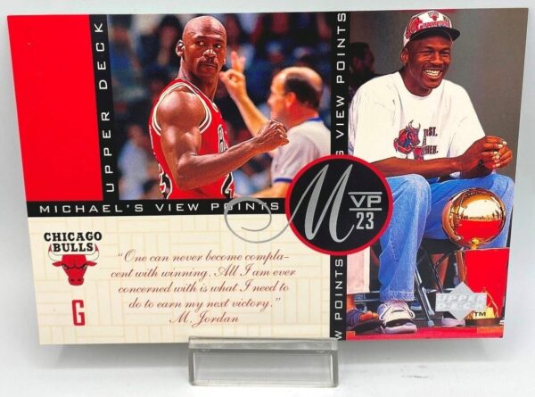 1997 Upper Deck MVP 23 (Michael Jordan) Michael's View Points 5x7 (1pc) Card # VP10 (2)