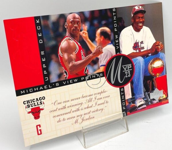 1997 Upper Deck MVP 23 (Michael Jordan) Michael's View Points 5x7 (1pc) Card # VP10 (3)