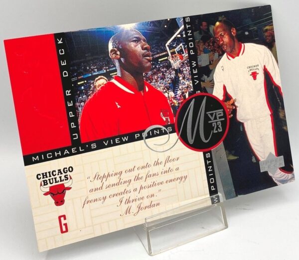 1997 Upper Deck MVP 23 (Michael Jordan) Michael's View Points 5x7 (1pc) Card # VP2 (3)