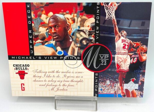 1997 Upper Deck MVP 23 (Michael Jordan) Michael's View Points 5x7 (1pc) Card # VP9 (2)