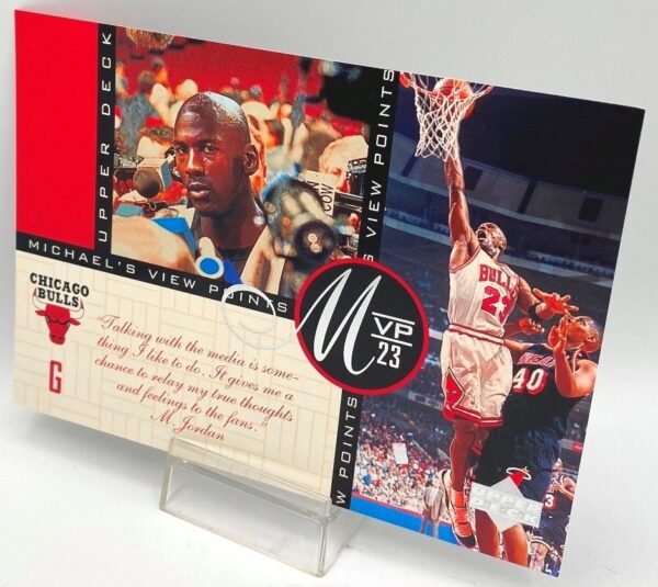 1997 Upper Deck MVP 23 (Michael Jordan) Michael's View Points 5x7 (1pc) Card # VP9 (4)