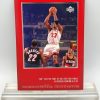 1997 Upper Deck Memorable Moments (Michael Jordan) Air Sets The Tone Of The 1992 NBA Finals 3x5 (1pcs) Card # 23 (1)