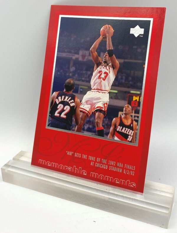 1997 Upper Deck Memorable Moments (Michael Jordan) Air Sets The Tone Of The 1992 NBA Finals 3x5 (1pcs) Card # 23 (3)
