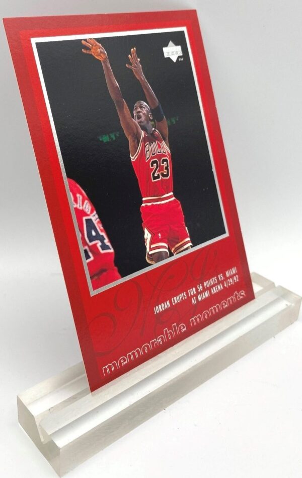 1997 Upper Deck Memorable Moments (Michael Jordan) Erupts For 56 Points 3x5 (2pcs) Card # 18 (2)