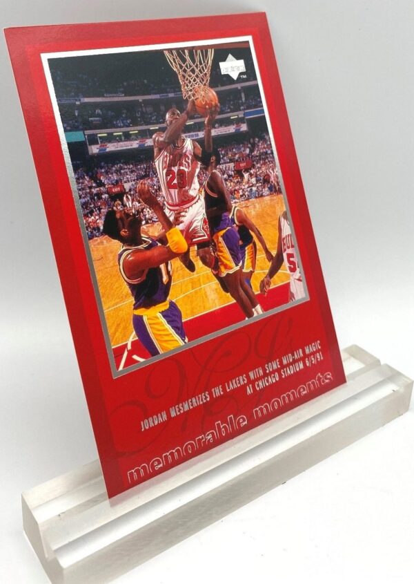 1997 Upper Deck Memorable Moments (Michael Jordan) Mesmerizes The Lakers 3x5 (2pcs) Card # 17 (2)