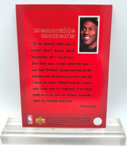 1997 Upper Deck Memorable Moments (Michael Jordan) Mesmerizes The Lakers 3x5 (2pcs) Card # 17 (4)