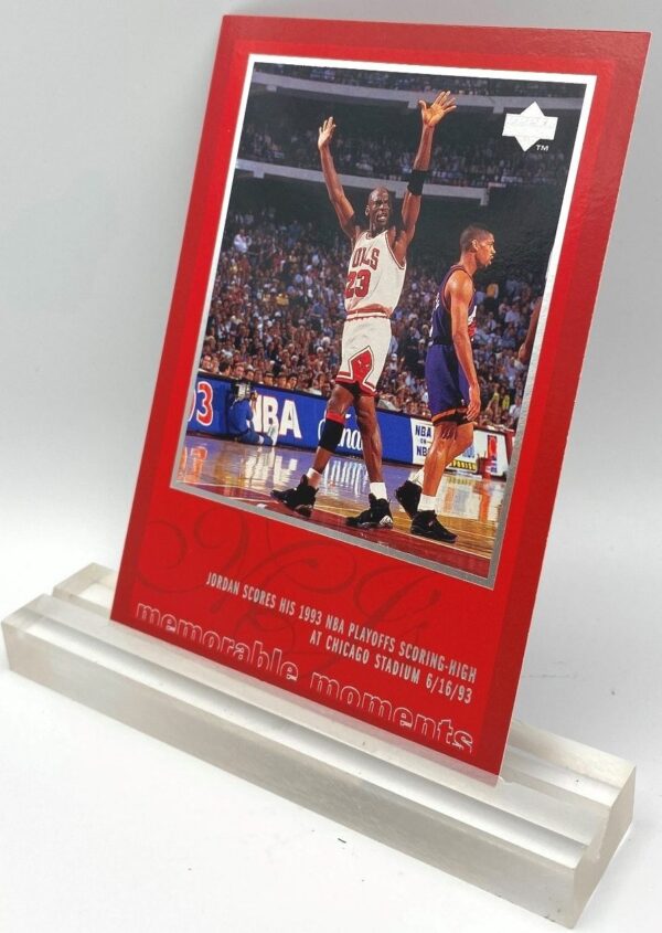 1997 Upper Deck Memorable Moments (Michael Jordan) Scores His 1993 NBA Playoffs Scoring High 3x5 (1pcs) Card # 24 (3)